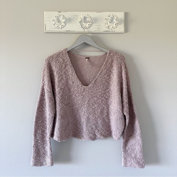 Free People Sweaters - Free People Popcorn Knit Sweater in Lavender